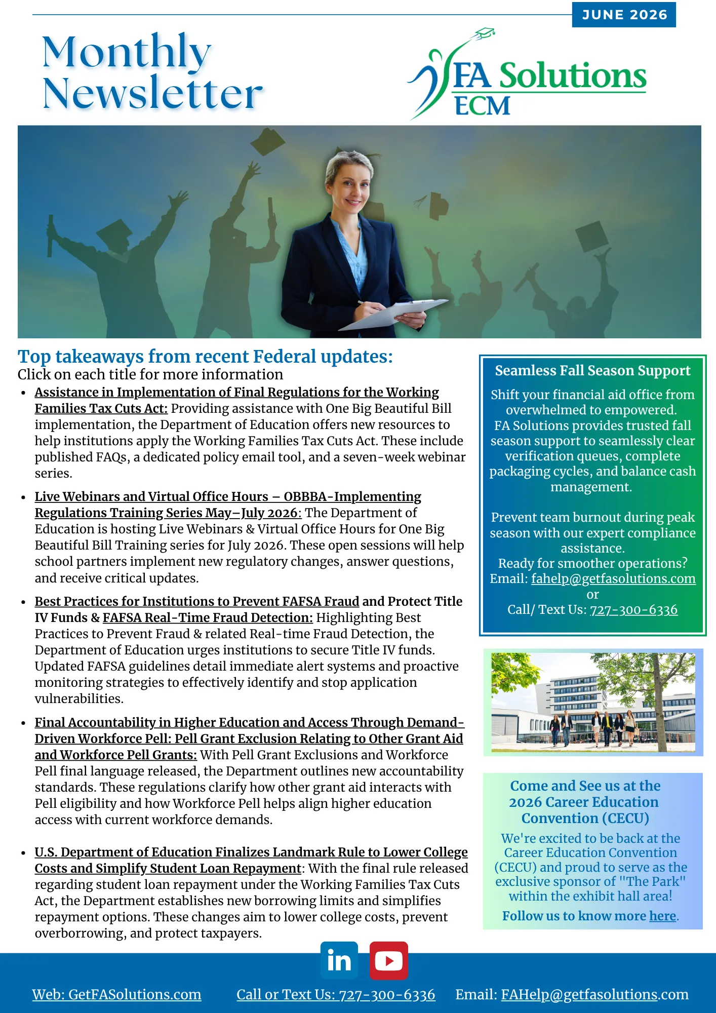 Fed-Updates Financial Aid Newsletter June 2026