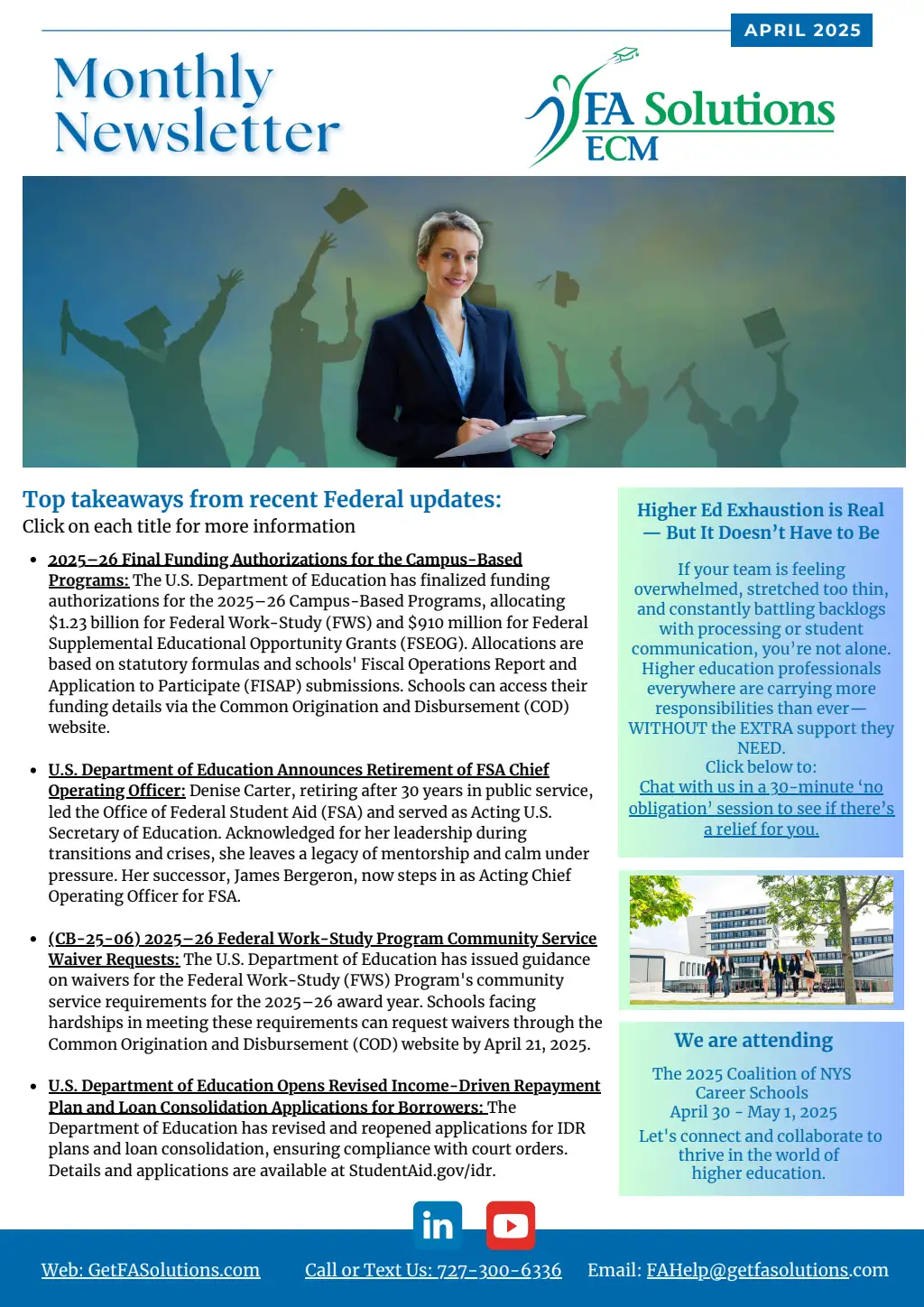 Fed-Updates Financial Aid Newsletter April 2025